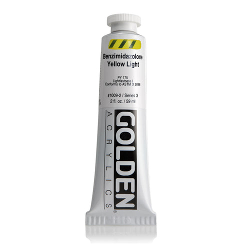 HB ACRYLIC PAINT  BENZ YELLOW OW LIGHT 2OZ